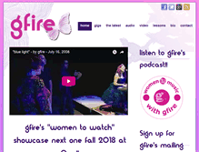 Tablet Screenshot of gfiremusic.com